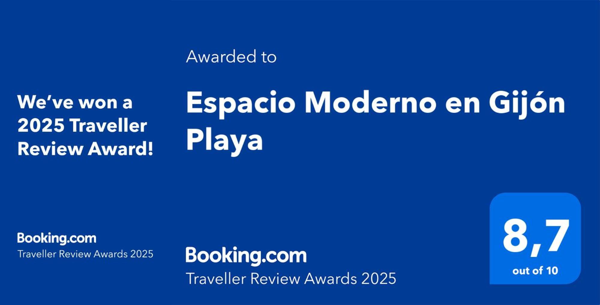 Espacio Moderno En Gijon Playa Eksteriør bilde